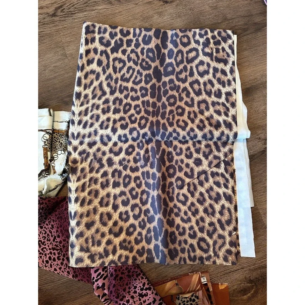 Jungle Animal Border Print Fabric Printmaker‎ International Giraffe Leopard